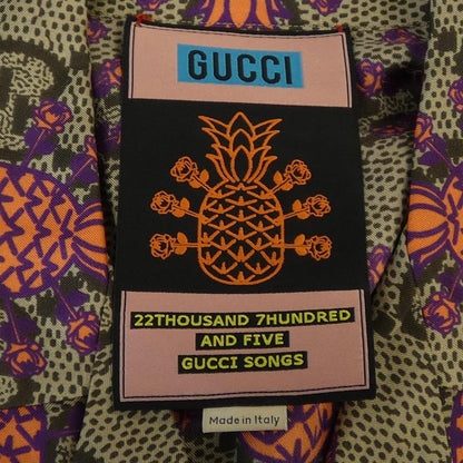 グッチ 22THOUSAND 7HUNDRED AND FIVE GUCCI SONG シルクシャツ