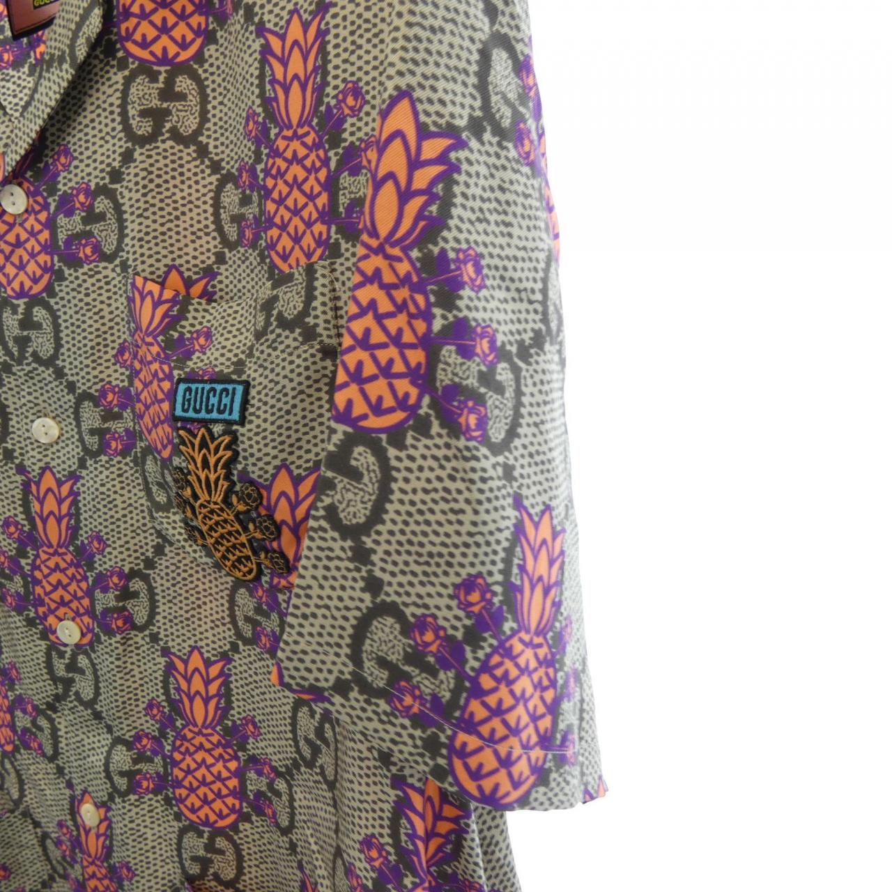 グッチ 22THOUSAND 7HUNDRED AND FIVE GUCCI SONG シルクシャツ