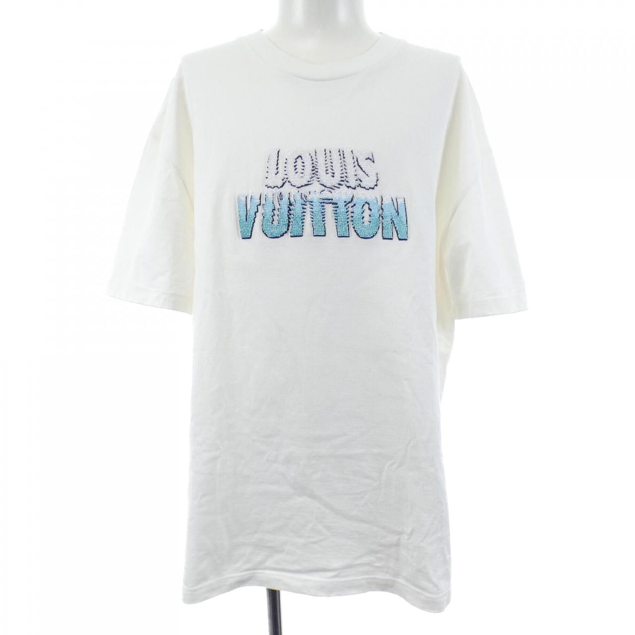 ルイヴィトン エンブロイダードビーズコットンTシャツ