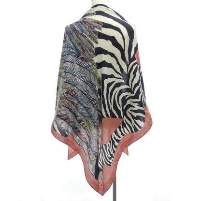 エルメス ZEBRA PEGASUS トライアングルジェアン シルクカシミヤショール