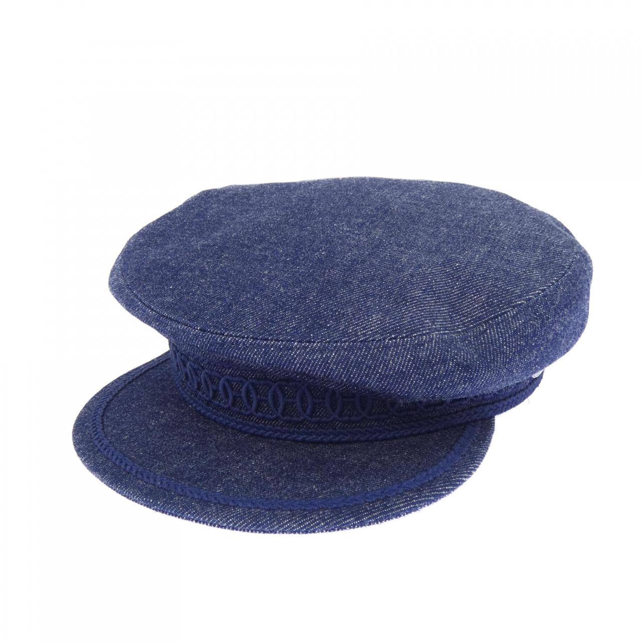 エルメス CABOURG H ANCRE デニムキャップ