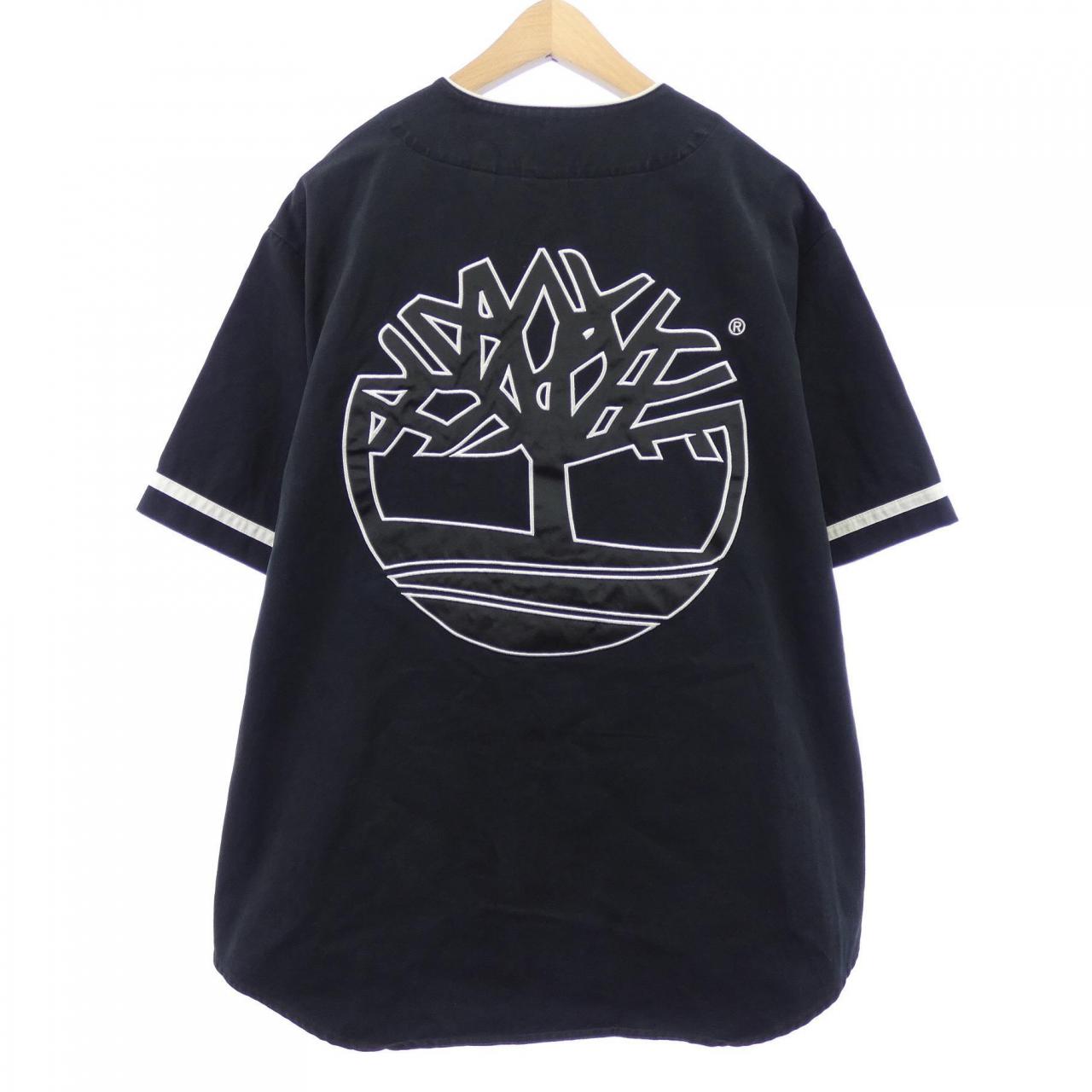 シュプリーム Timberland コットンベースボールシャツ