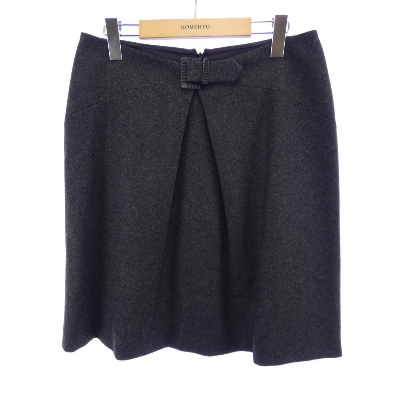 シャネル カシミヤ混スカート