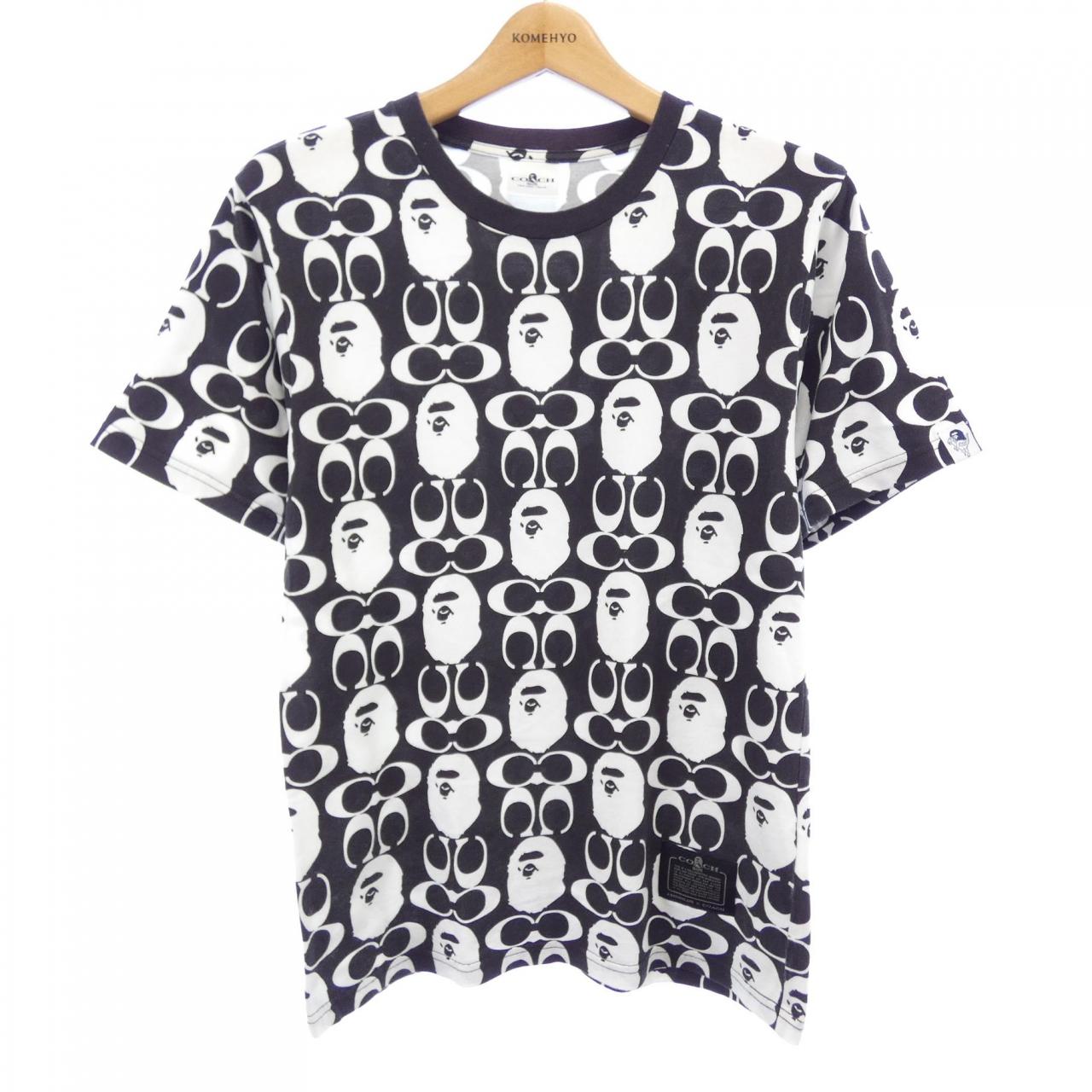 コーチ A BATHING APE コットンTシャツ