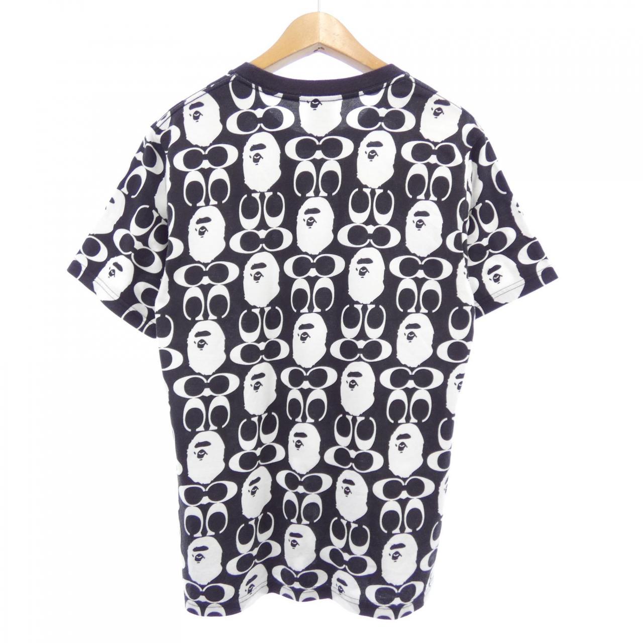 コーチ A BATHING APE コットンTシャツ