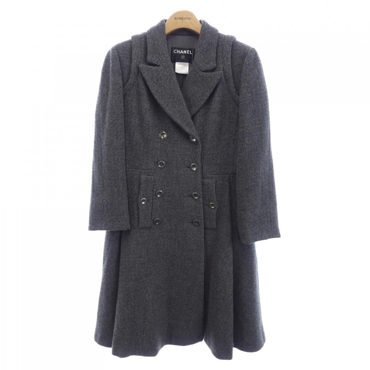 シャネル カシミヤ混コート