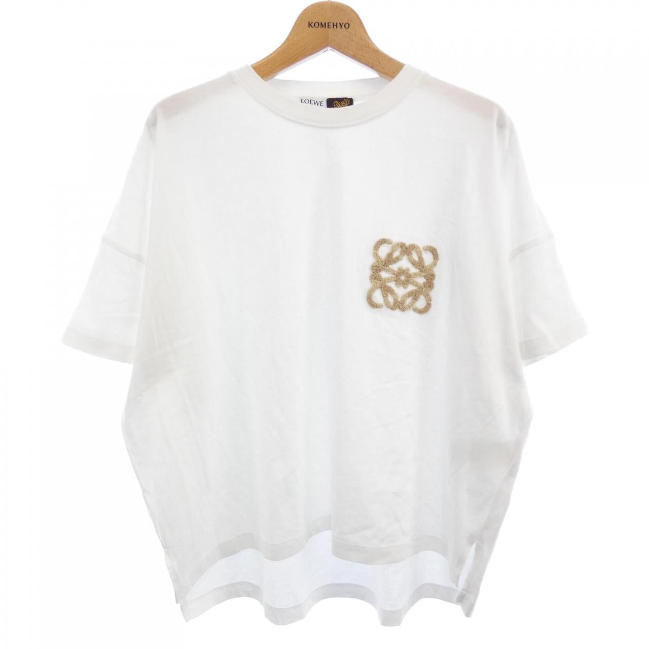 ロエベ パウラズイビザ アナグラム コットンTシャツ