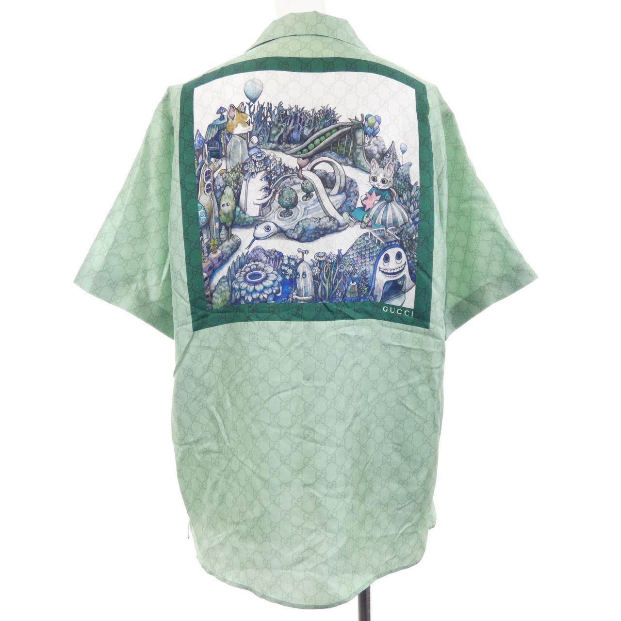 グッチ ヒグチユウコ シルク半袖シャツ