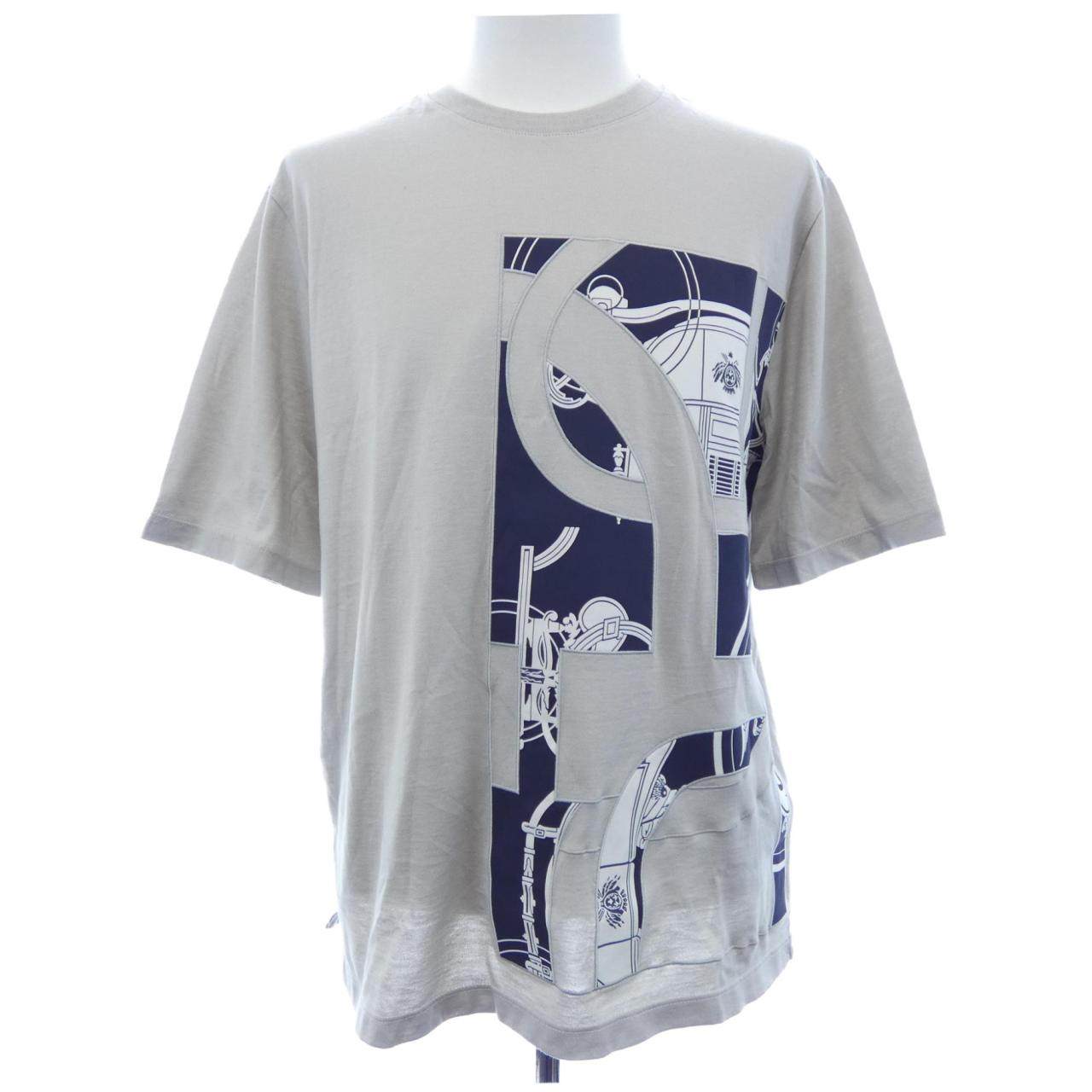 エルメス エクスリブリス コットンTシャツ