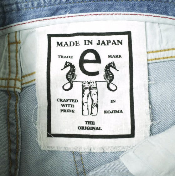 イージーンズ SEA HORSE BOY'S TAPERED コットン デニムパンツ