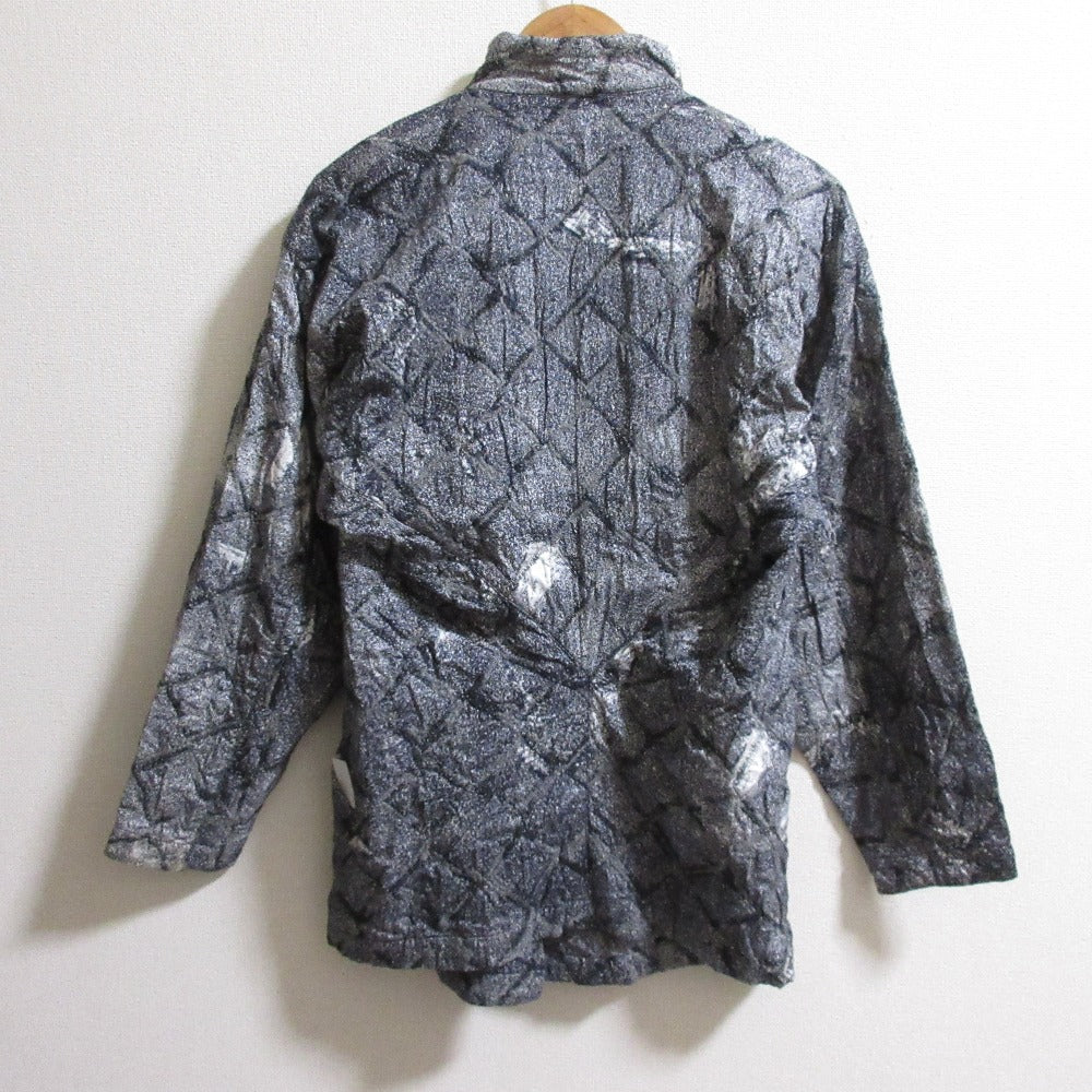 ISSEY MIYAKE 織柄 スタンドカラー ジャケット
