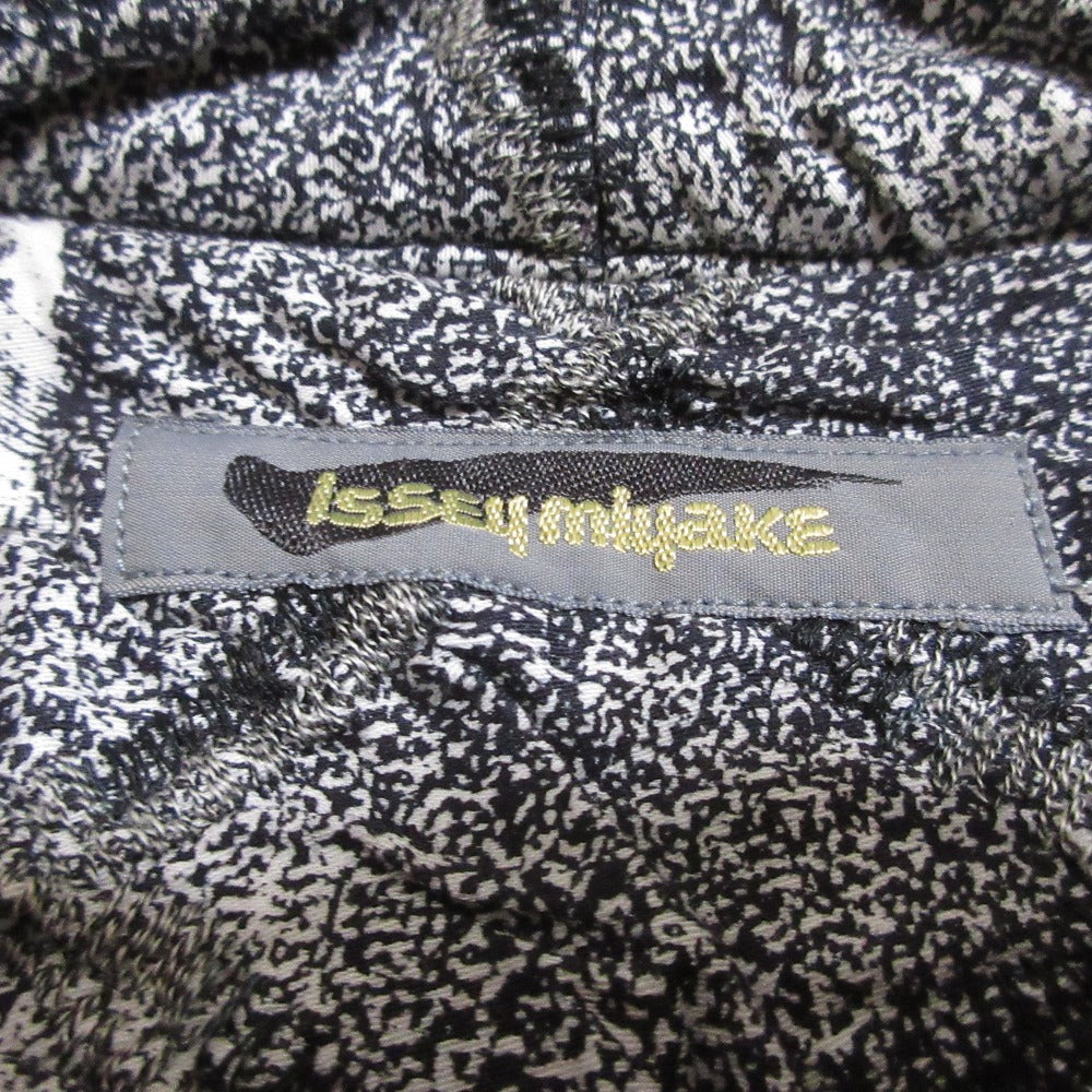 ISSEY MIYAKE 織柄 スタンドカラー ジャケット