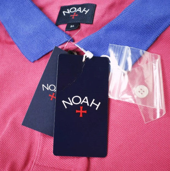 NOAH NYC コントラスト カラー ピケ ポロシャツ