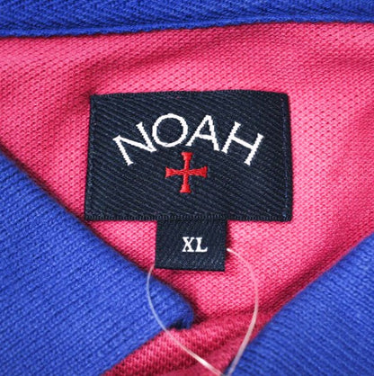 NOAH NYC コントラスト カラー ピケ ポロシャツ