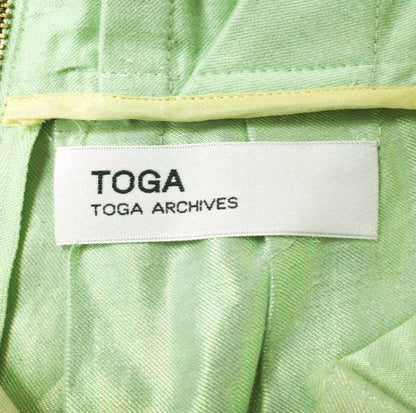 TOGA コットン リネン プリーツ ミニ スカート TA21-FG048