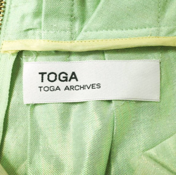 TOGA コットン リネン プリーツ ミニ スカート TA21-FG048