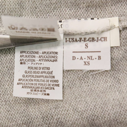 Brunello Cucinelli ガラスビーズ カシミヤ100% ショートスリーブニット
