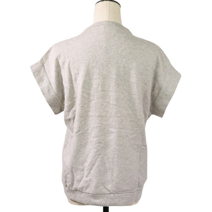 Brunello Cucinelli ガラスビーズ カシミヤ100% ショートスリーブニット