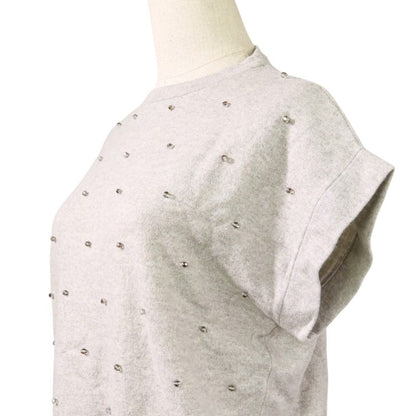 Brunello Cucinelli ガラスビーズ カシミヤ100% ショートスリーブニット