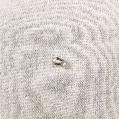 Brunello Cucinelli ガラスビーズ カシミヤ100% ショートスリーブニット