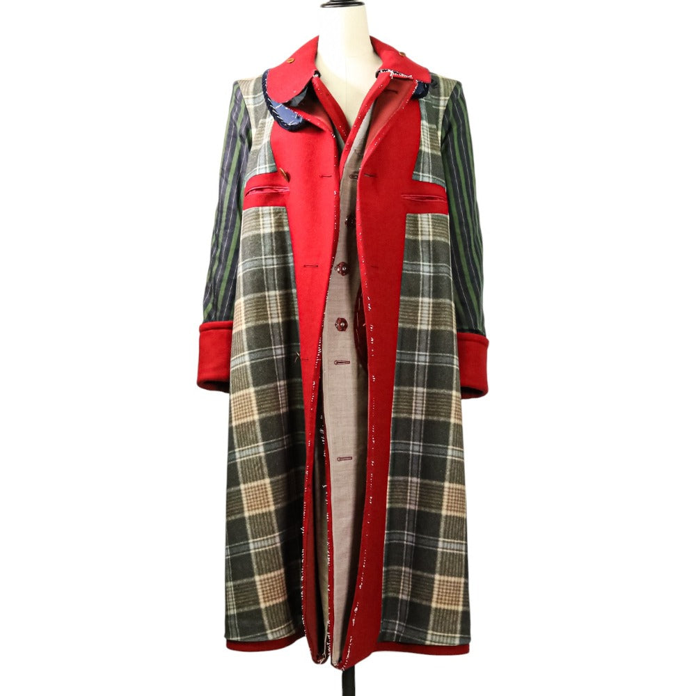 Maison Margiela リバーシブル チェック パネル コート