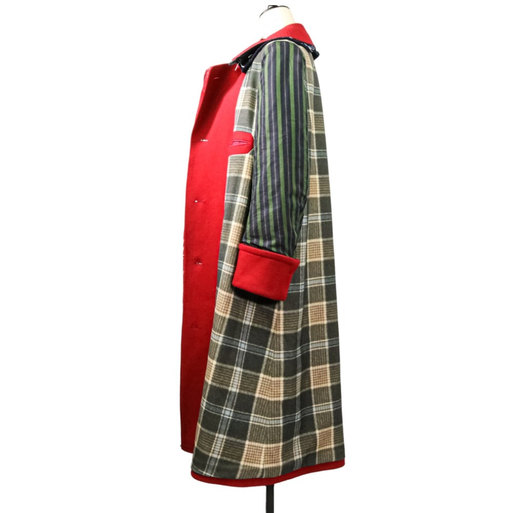 Maison Margiela リバーシブル チェック パネル コート