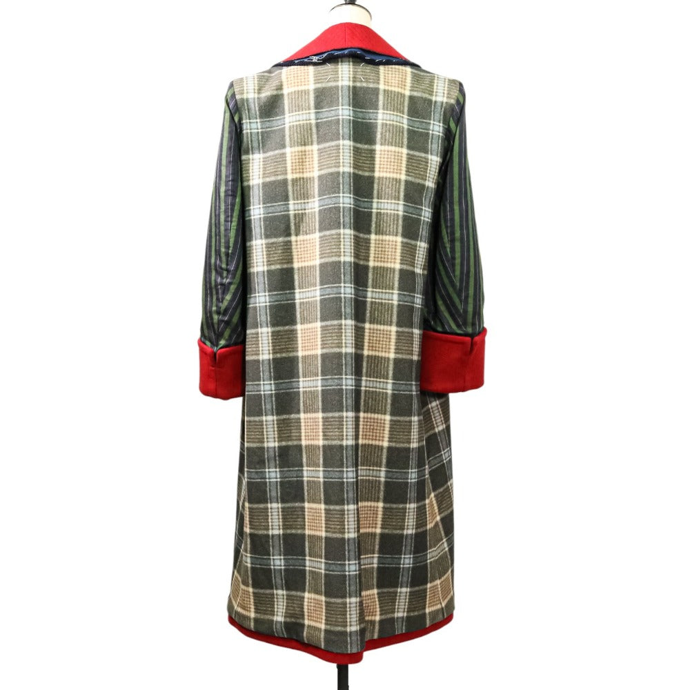 Maison Margiela リバーシブル チェック パネル コート