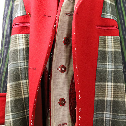 Maison Margiela リバーシブル チェック パネル コート
