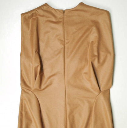 マメクロゴウチ Plungded Long Sweatshirt Dress ポリエステル ドレス