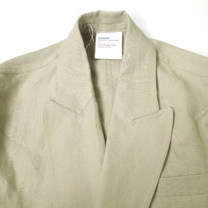 ヘドメイナー FALLING BACK DOUBLE BREASTED JACKET リネンジャケット