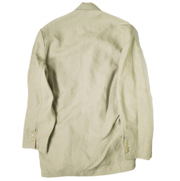 ヘドメイナー FALLING BACK DOUBLE BREASTED JACKET リネンジャケット