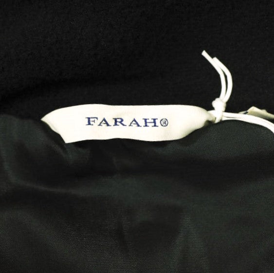 FARAH ナイロン ジップアップ ベスト ブラック L
