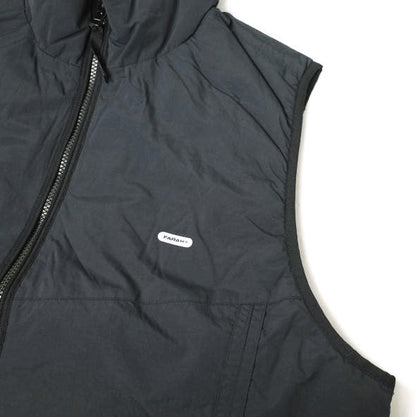 FARAH ナイロン ジップアップ ベスト ブラック L