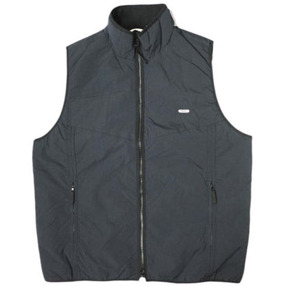 FARAH ナイロン ジップアップ ベスト ブラック L