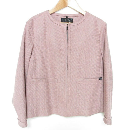 T-JACKET ノー カラー ツイード ジャケット