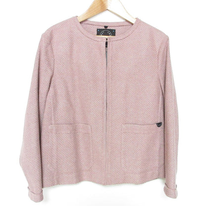 T-JACKET ノー カラー ツイード ジャケット