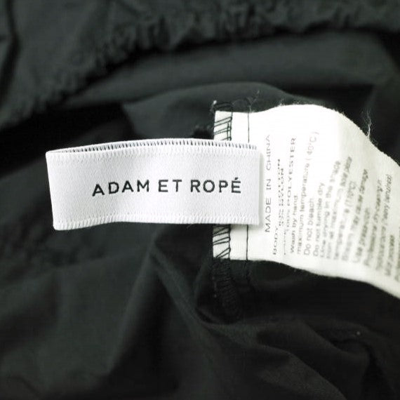 ADAM ET ROPE スタンドネック ドローストリング シャツ