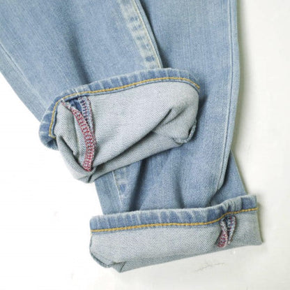イージーンズ SEA HORSE BOY'S TAPERED 綿 ストレッチデニムパンツ