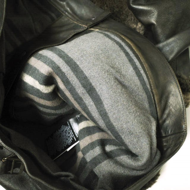 ダブルアールエル GRIZZLY JACKET シアリング カウハイド ジャケット