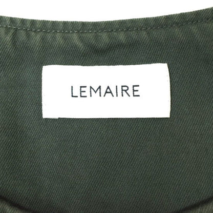 LEMAIRE ボタン ネック トップ コットン シャツ