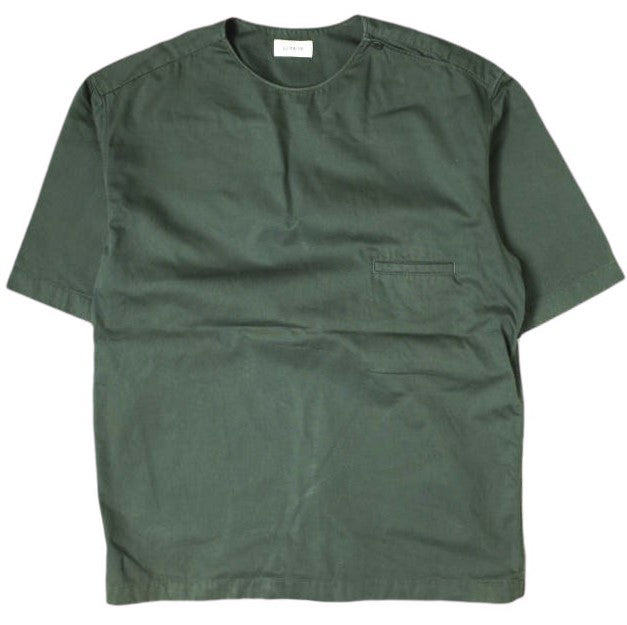 LEMAIRE ボタン ネック トップ コットン シャツ