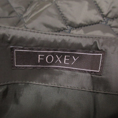 FOXEY セトサ F ロゴ キルティング スカート