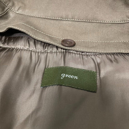 green ライナー付セミロングポンチョコート
