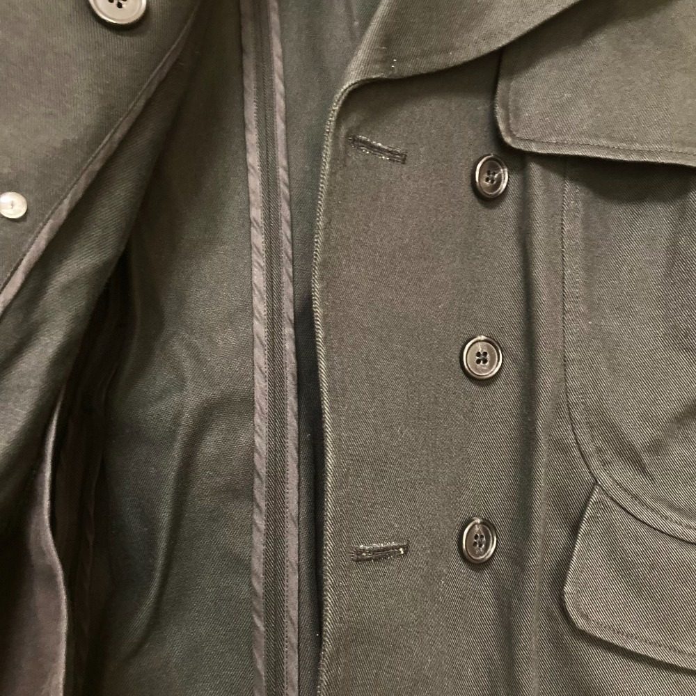 J&M デヴィッドソン コットンツイルダブルブレストコート