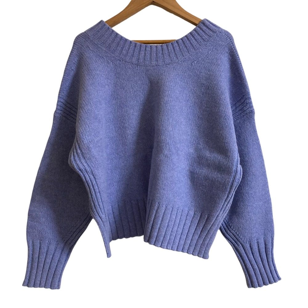 トゥモローランド ウールカシミヤ2WAYプルオーバーニット