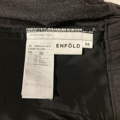 ENFOLD テーパードタックパンツ
