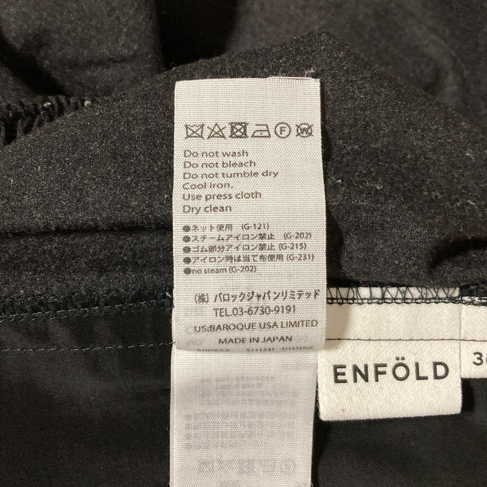 ENFOLD テーパードタックパンツ