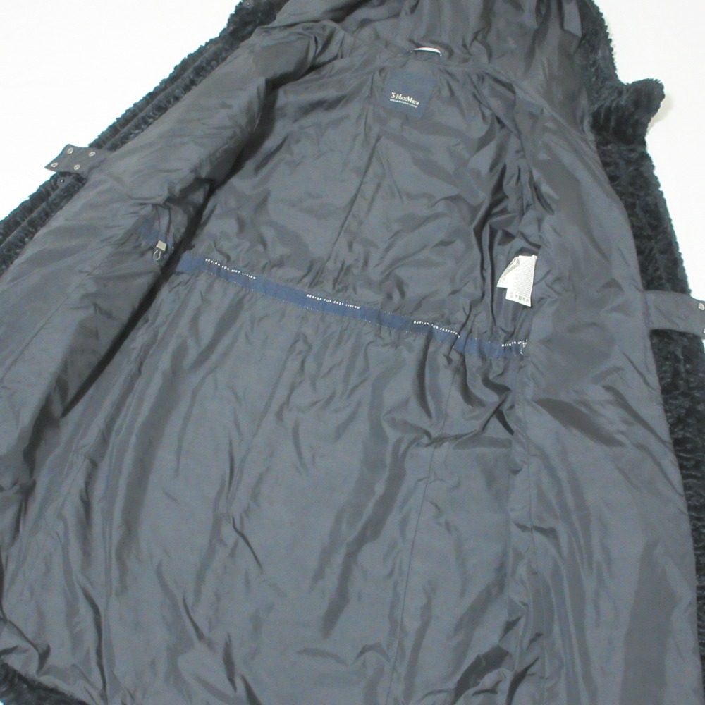 S Max Mara ベロア ジャカード コート