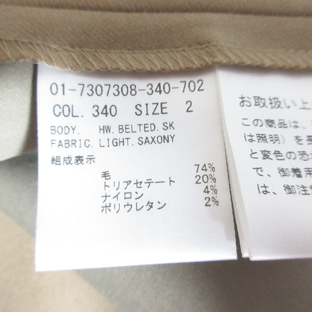Theory ライト サクソニー 膝丈 スカート