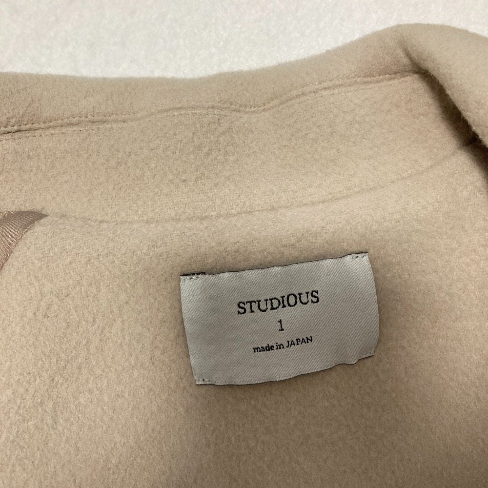 STUDIOUSビッグカラーセミフレアコート